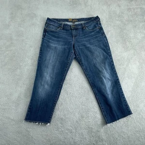 Kut From The Kloth Womens Denim Jeans Size 8 Cropped Distressed Blue 3388 - Picture 1 of 10