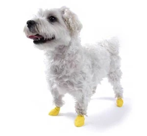 Pawz 100% Natural Rubber Dog Boots - disposable and reusable 7 sizes - 12 boots - Picture 1 of 15