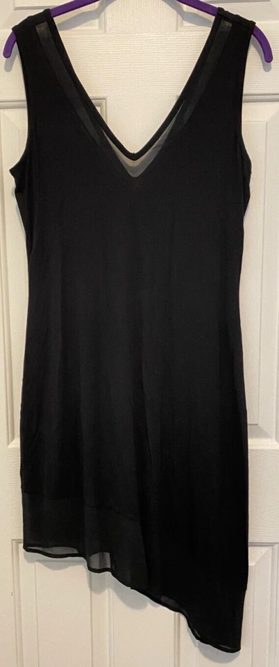 Calvin Klein Women's Asymmetrical Hem Cover up Black S