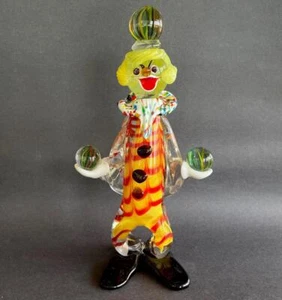 RARE LARGE Clown MURANO 🇮🇹 COLELLI Balls Marbles Vtg Italian ArT GLaSs Italy 1 - Picture 1 of 24