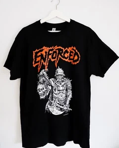 Camisa Negra Unisex De Colección Banda Forzada Gira Musical Algodón Pesado Todas las Tallas TU073 - Imagen 1 de 4