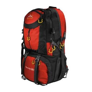 Zaino da Trekking 50 Litri Multifunzionale Resistente allâAcqua Rosso GF80762 - Foto 1 di 6