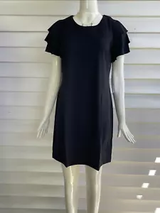 Abito donna Lulu-B nero girocollo cha cha manica corta con protezione solare UPF50+ - Foto 1 di 3