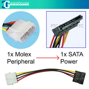 15cm Internal Molex Power to Serial ATA Power Cable - Picture 1 of 3