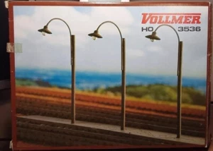 Vollmer HO Scale Platform Lamps (non-working) #3536 (10/pkg) NOS - Picture 1 of 3