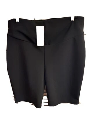 Pantalones Cortos Boohoo Talla 16 Para Mujer Esculpidos Ciclismo Negros Cintura Alta Elásticos Foto 1 de 4