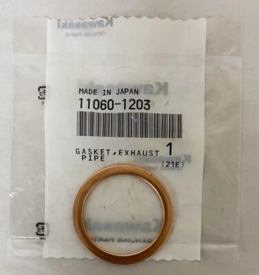 Junta de tubo de escape 1-1998-22 Kawasaki ZX636 Ninja ZX-6R OEM #11060-1203 / #S576 Foto 1 de 4