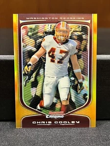 CHRIS COOLEY 2009 Bowman Chrome GOLD Refractor #98 Washington Redskins /50 - Picture 1 of 2