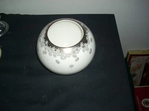 Vaso con ciotola rosa argento L by Lenox raro - Foto 1 di 2