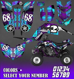 YAMAHA RAPTOR 660 660R FULL GRAPHICS DECALS STICKERS KIT ATV - Picture 1 of 1
