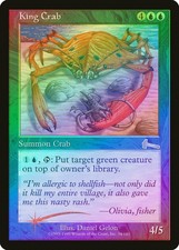 King Crab FOIL Urza's Legacy PLD Blue Uncommon MAGIC GATHERING CARD ABUGames
