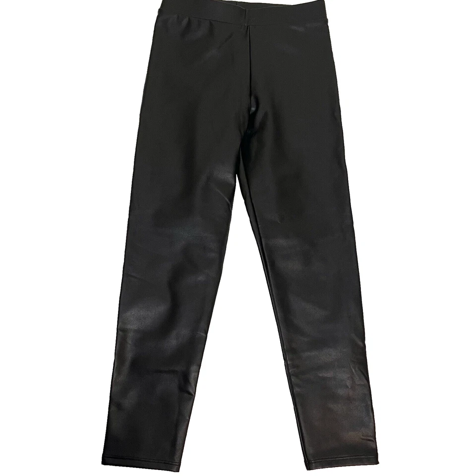 LEGGINGS DE COURO VEGANO PRETO GAP KIDS GIRS' tamanho L (10) usada uma vez! - Imagem 1 de 4