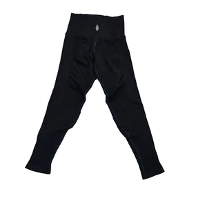 Free People Movement Womens Ribbed Cropped 7/8 Leggings Size XS/S Black - Picture 1 of 8