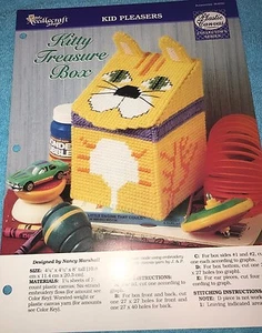 Needlecraft Shop Lona Plástica Gatito Caja Tesoro Kid Pleasers por N. Marshall - Imagen 1 de 2