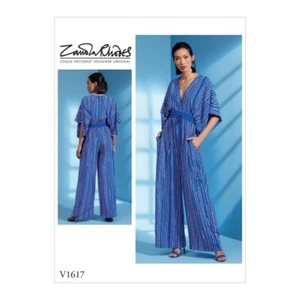 Vogue Sewing Pattern V1617 Women's Loose Fitting Jumpsuit Kimono Sleeves - Picture 1 of 2