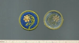 EF SCOUT BSA BOTANY MERIT BADGE TYPE H FLOWER PLASTIC BACK INSIGNIA PATCH MB !!! - Picture 1 of 1