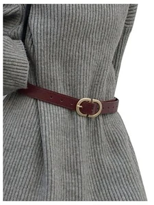 Women's PU Leather Metal Buckle Belt Casual Trendy Waist Belt Fashion Accesso... - Picture 1 of 6