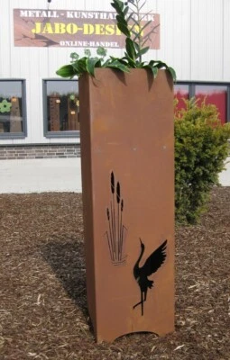 XXL Rost Säule RS89 Gartensäulen mit integrierter Schale Blumensäule Deko - Bild 1 von 2