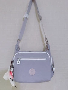 NWT Kipling Women's handbag Crossbody hipster in Gray purple - Picture 1 of 7