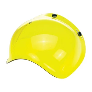 Biltwell Gringo / Bonanza Bubble Motorcycle Helmet Visor - Yellow - Picture 1 of 1