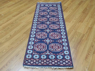 Alfombra bohemia, alfombra turca Oushak Ushak, alfombra de diseño contemporáneo 2x6 pies Foto 1 de 4