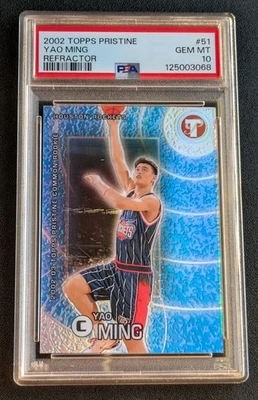 2002 Topps Pristine Yao Ming #51 Refractor /1899 PSA 10 GEM MINT Rockets HoF - Image 1 of 2