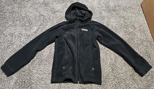 Vellón con capucha Columbia 10/12 negro cremallera completa para niñas - Imagen 1 de 4