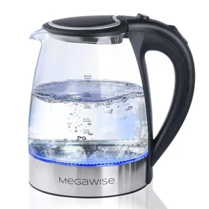 1.8L Healthy Electric Kettle, 1000W Borosilicate Glass Tea Kettle with Food G... - Picture 1 of 6