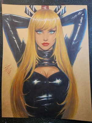 Ilustración original de bellas artes Magik firmada 8,5x11 certificado de autenticidad  Foto 1 de 4