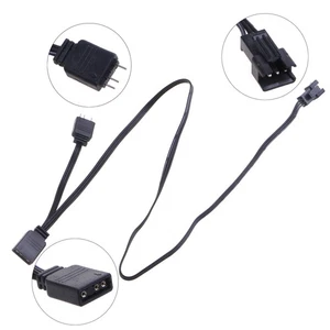 ARGB Splitter Cable 5V 3-pin Support Addressable RGB LED Sync Cable for Fan ARGB - Afbeelding 1 van 8