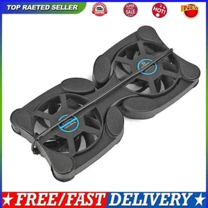 Portable Folding USB Powered Laptop Cooler Dual Fan Cooling Pad for Computers PC - Photo 1/11