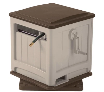 Carretel de mangueira giratório Hideawey 225 pés com guia de mangueira e cabo de manivela - Imagem 1 de 4