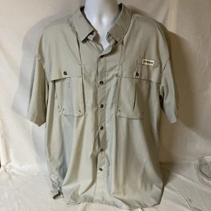 Magellan Fishing Vented Shirt Gray Microcheck Mens 2XL XXL MagWick Angler Fit FS - Picture 1 of 11