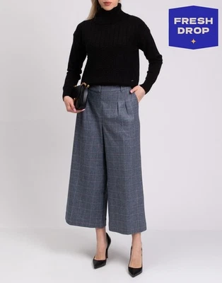 RRP€952 ERDEM Flannel Trousers UK14 US10 IT46 XL Wool Blend Made in Italy - Image 1 of 4