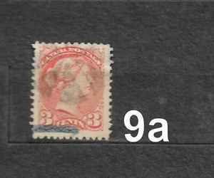 Canada #37 Small Queen Single F/VF Used Hinged - Picture 1 of 2