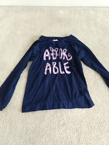 365 Kids Garanimals Girls Adorable Cat Ears Purple Shirt Size 8 - Picture 1 of 16