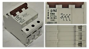 KLOCKNER MOELLER FAZ-G16-3 3 POLE 16 AMP CIRCUIT BREAKER FAZ-G16-3 / FAZG163 - Picture 1 of 7
