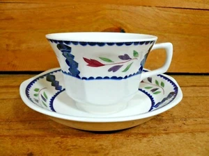 Adams Lancaster English Ironstone Cup (s) & Saucer (s) Made in England - Picture 1 of 3