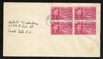 #931 2c Franklin D. Roosevelt -"Little White House" Warm Springs-No Cachet FDCB4 - Image 1 of 2