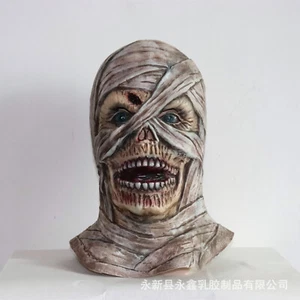 Cosplay Mummy Skull Masks Full Head Halloween Party Masquerade Mask Props Latex - Picture 1 of 5