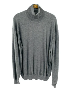 ORVIS Gray Long sleeve Turtleneck Sweater Women's XL Cotton/Silk/Cashmere - Picture 1 of 9
