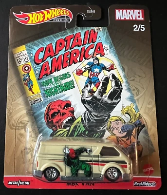 Hot Wheels Premium Marvel Captain America MBK Van 2/5 - Image 1 of 3