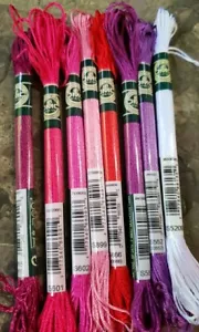 DMC Mouline Satin Floss - Set of 8 - Brand New Set L - Picture 1 of 1