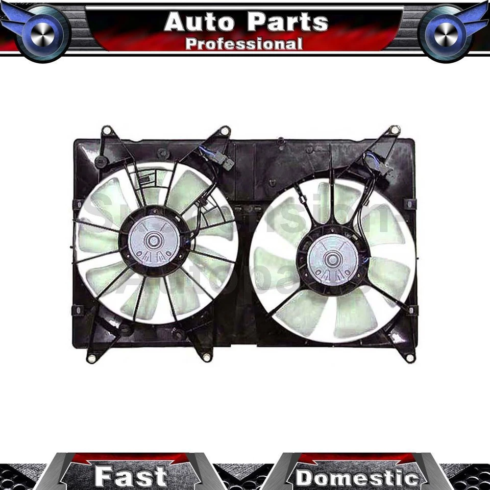 Ventilador condensador y radiador doble APDI para Toyota Highlander_S 2001 2002 2003 2004 Foto 1 de 3