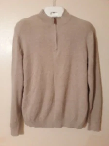 Nordstrom Herren Shop XLARGE BAUMWOLLE Kaschmir MISCHUNG 1/4 Reißverschluss Pullover (A5) - Bild 1 von 9