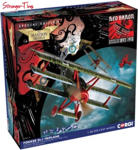 Corgi Fokker DR.1 Triplane Wolfram Freiherr von Richthofen 1918 Red Baron - Picture 1 of 2