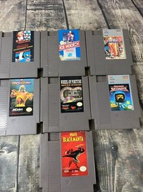 Lot of 7 Nintendo NES Games (mario, skyhawk and more)