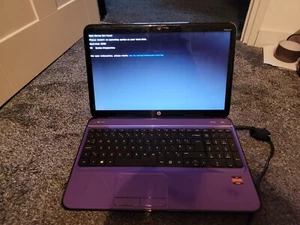 Hp pavilion g6 purple laptop windows 8 with power supply - Picture 1 of 7