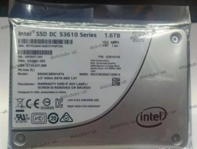 Intel SSD S3610 Series 1.6TB Enterprise 2.5" SATA DC Internal SSDSC2BX016T4 MLC - Image 1 of 3