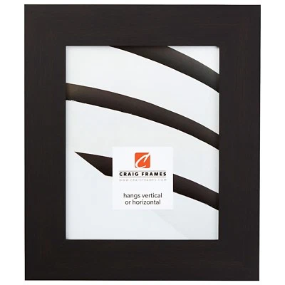 Craig Frames Bauhaus, 2" Modern Black Coffee Picture Frame - Image 1 of 4